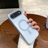 Slim Matte Clear PC Translucent Magnetic Magsafe Case for iPhone