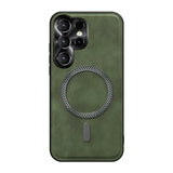 High End Magnetic Suction Leather Phone Case For Samsung