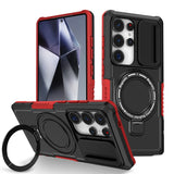 Armor Car Holder Magnetic Wireless Charging Case For Samsung
