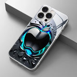 Cool Apple Pattern Plated Glass Case for iPhone
