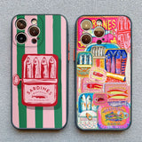Sardines Fish Art Shockproof Phone Case For Iphone