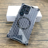 Shockproof Armor Honeycomb Texture Magnetic Case For Samsung
