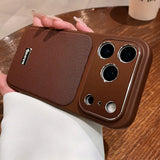 Frosted Fabric Magnetic Full Bumper Phone Case For iPhone