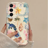 3D Color Flower Marine Organism Phone Case for Samsung