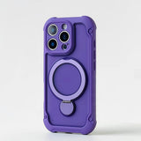 Magnetic Airbag Shockproof Matte Stand Phone Case for iPhone