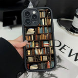 Book Shelf Creative Pattern Shockproof Soft Phone Case For iPhone