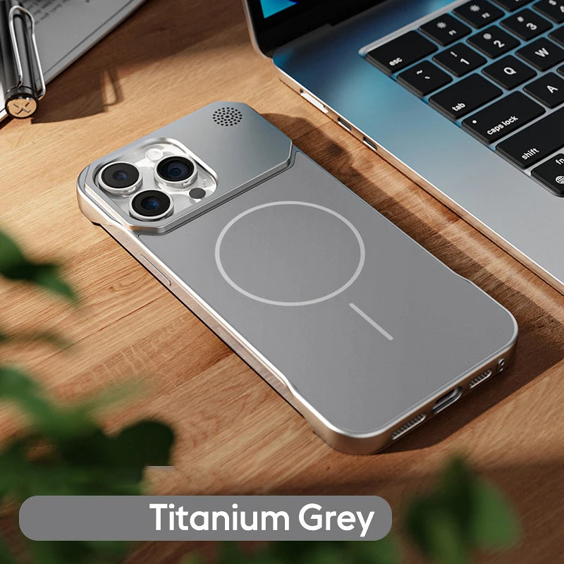 Magnetic Luxury Solid Color Aromatherapy Phone Case For iPhone