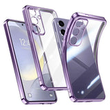 Plating Silicone Clear Soft Case For Samsung