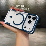 Panda Design Magnetic Transparent Phone Case For iPhone