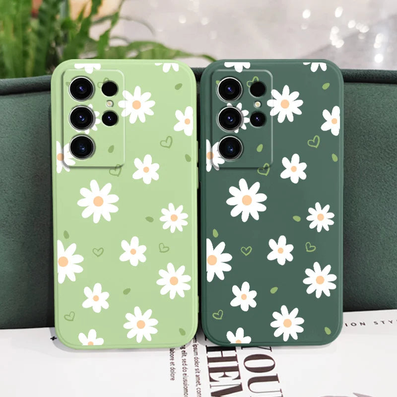 Flower Silicone Phone Case For Samsung