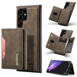 Leather Magnetic Card Holder Wallet Case for Samsung