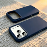 Premium Solid Color Liquid Silicone Shockproof Case for iPhone