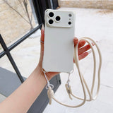 Simple Adjustable Lanyard Four-Corner Drop Protective Case For Iphone