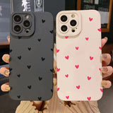 Love Heart Shockproof Silicone Soft Phone Case For iPhone