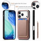 2-in-1 Magnetic RFID Blocking Wallet Case for iPhone