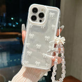 Lovely Bowknot Clear Transparent Soft Case For iPhone
