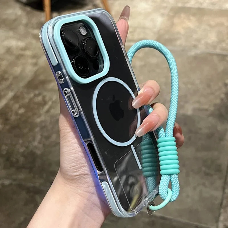 Luxury Clear Soft Magnetic Wireless Charge Case for iPhone