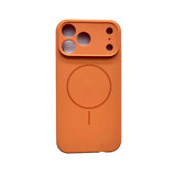 Magnetic Solid Color Silicone Phone Case for iPhone