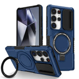 Armor Car Holder Magnetic Wireless Charging Case For Samsung