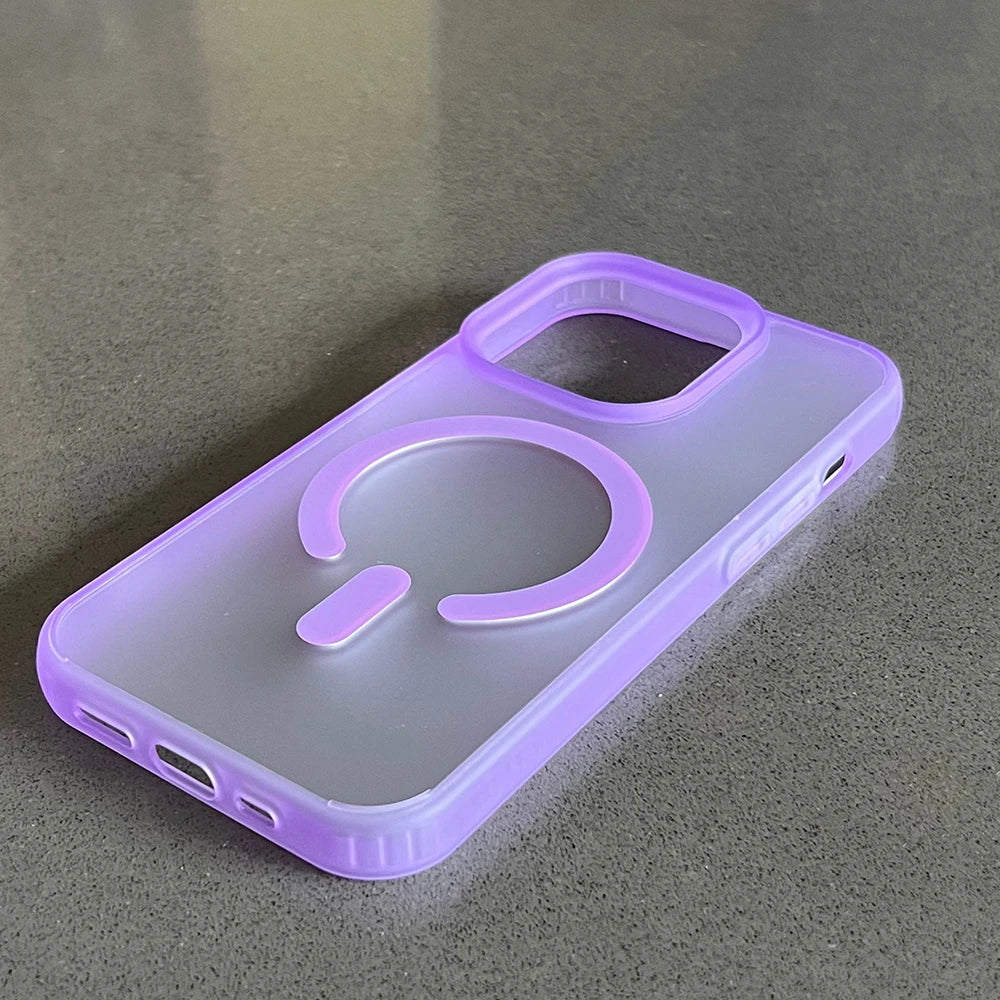 Luxury Innovate Simple Candy Color Magnetic Case For iPhone