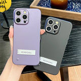 Ultra Thin Frameless Matte Fold Metal Holder With Camera Protection Case For iPhone