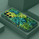 Monstera Deliciosa Leaf Pattern Phone Case For Samsung