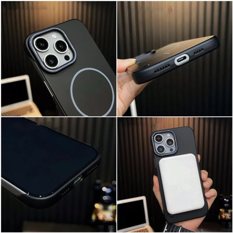 Ultra Slim Frameless Magnetic Csae For iPhone