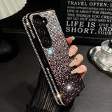 Gradient Full Diamond Gem Bracelet Case for Samsung Z Fold 6 5 4 3