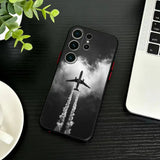 Airplane Route Travel Matte Phone Case For Samsung