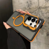 Magnetic Shockproof Metal Lens Stand Phone Case for Samsung