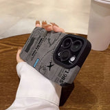 Air Route Pattern Silicone Shockproof Soft Case for iPhone