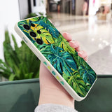 Monstera Deliciosa Leaf Pattern Phone Case For Samsung