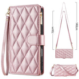 Leather Crossbody Card Wallet Case for Samsung