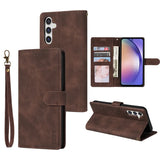 Leather Wallet Card Framework Magnetic Flip Phone Case for Samsung