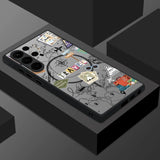 Creative Airplane Print Magnetic Matte Case For Samsung