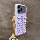 Circular Suction Cup Silicone Shockproof Phone Case for iPhone