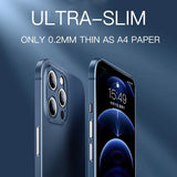 0.2mm Ultra Thin Matte Case For iPhone