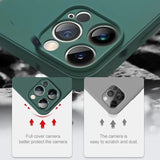 Ring Stand Magnetic Liquid Silicone Shockproof Soft Case for iPhone