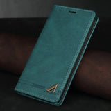 RFID Blocking Leather Flip Wallet Case For iPhone