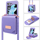 Stylish Crossbody Wallet Case With Card Slots for Samsung Z Flip
