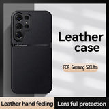 Luxury Leather Magnetic Shockproof Case for Samsung