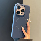 Original Liquid Silicone Magnetic Case For iPhone
