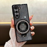 Ring Electroplate Sparkling Magnetic Phone Case for Samsung