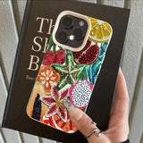 Retro Fruit Pattern Shockproof Soft Phone Case For iPhone