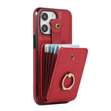 RFID Blocking Ring Holder Wallet Case for iPhone