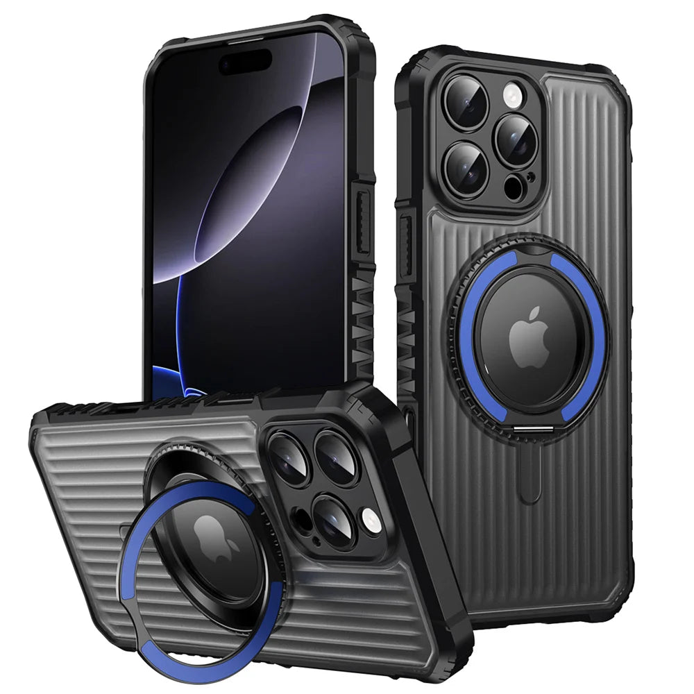 360° Rotating Magnetic Bracket Stand Phone Case For iPhone
