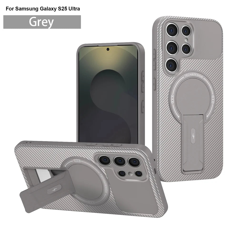 Armor Wireless Charge Magsafe Magnetic Holder Bracket Case For Samsung