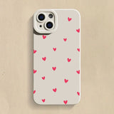 Love Heart Shockproof Silicone Soft Phone Case For iPhone