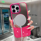 Glitter Diamond Magnetic Mirror Case For iPhone