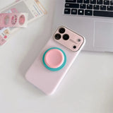 Candy Jelly Stand Magnetic Shockproof Case For iPhone